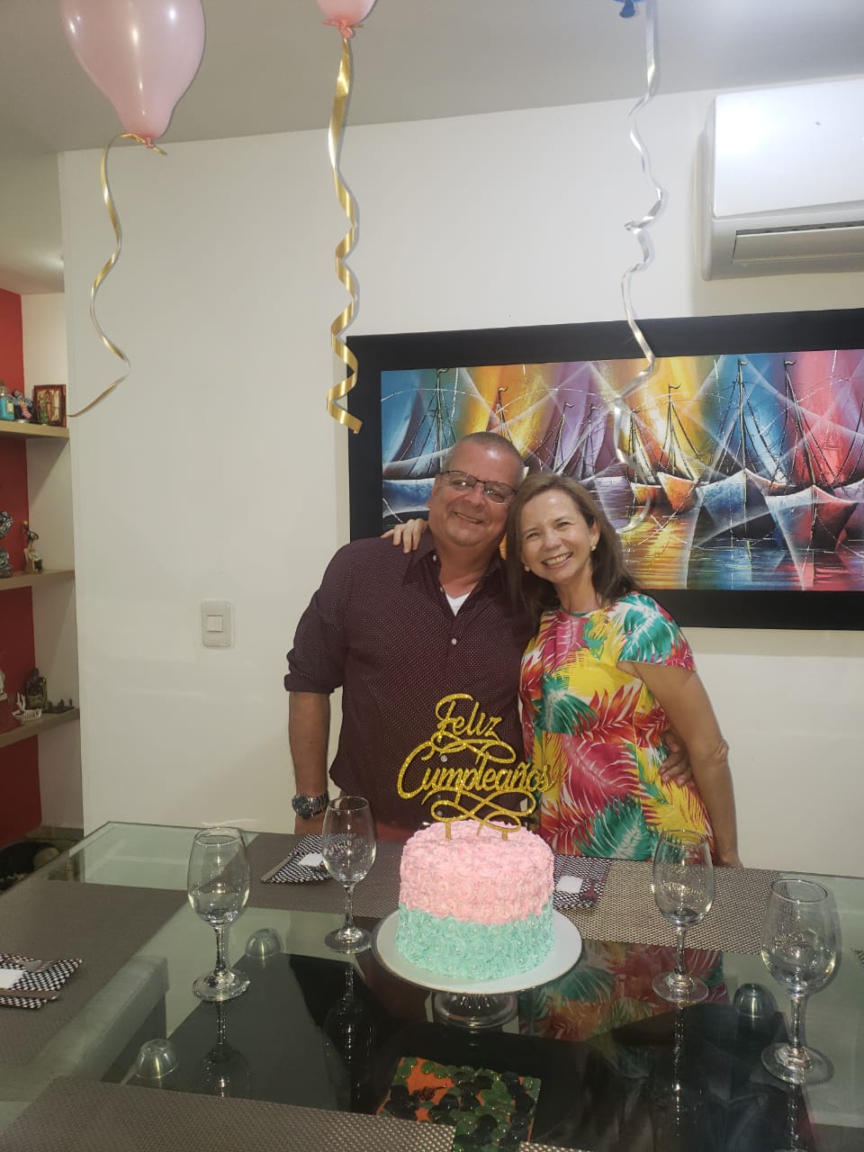 Jesús Orlando Parra y Rocío del Pilar Polanco, los cumpleañeros.